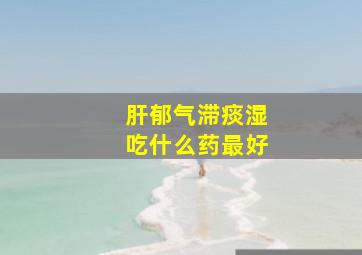 肝郁气滞痰湿吃什么药最好