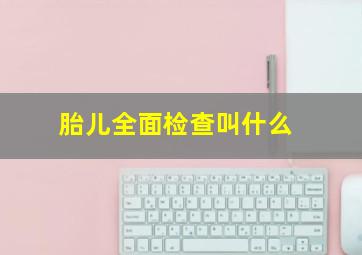 胎儿全面检查叫什么