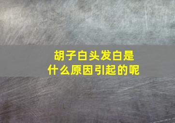 胡子白头发白是什么原因引起的呢