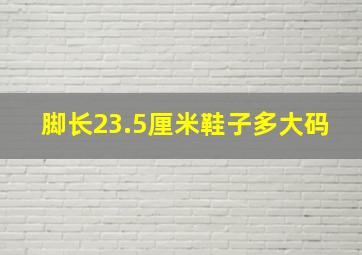 脚长23.5厘米鞋子多大码