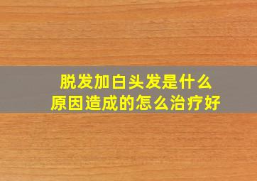 脱发加白头发是什么原因造成的怎么治疗好