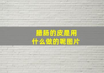 腊肠的皮是用什么做的呢图片