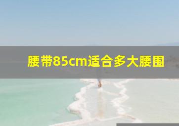 腰带85cm适合多大腰围