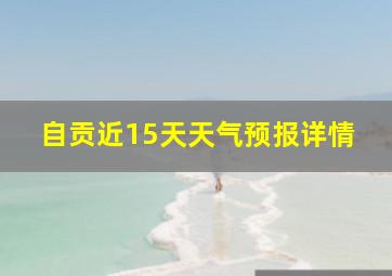 自贡近15天天气预报详情