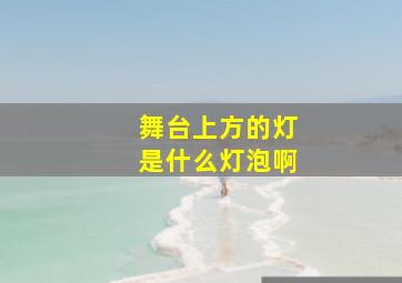 舞台上方的灯是什么灯泡啊