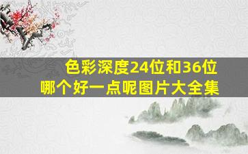 色彩深度24位和36位哪个好一点呢图片大全集