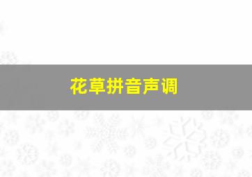 花草拼音声调