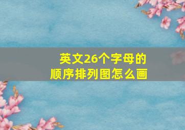 英文26个字母的顺序排列图怎么画