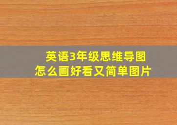 英语3年级思维导图怎么画好看又简单图片