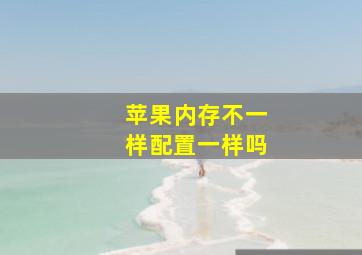 苹果内存不一样配置一样吗