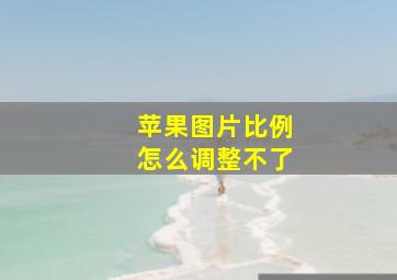 苹果图片比例怎么调整不了