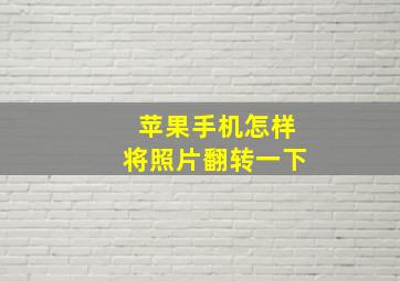 苹果手机怎样将照片翻转一下