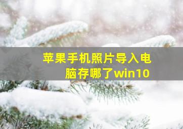 苹果手机照片导入电脑存哪了win10