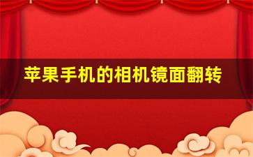 苹果手机的相机镜面翻转