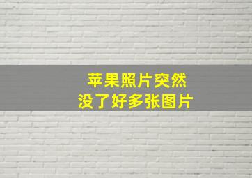 苹果照片突然没了好多张图片