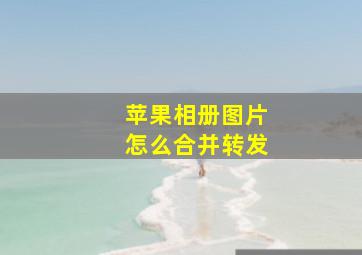 苹果相册图片怎么合并转发