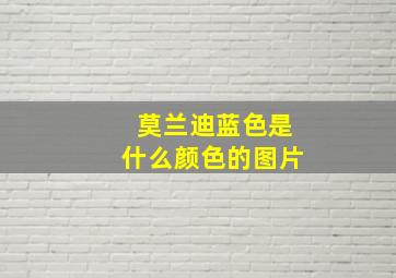 莫兰迪蓝色是什么颜色的图片