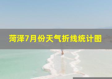 菏泽7月份天气折线统计图