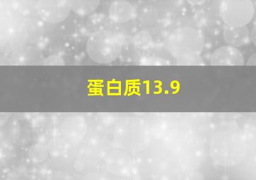 蛋白质13.9