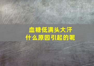 血糖低满头大汗什么原因引起的呢