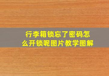 行李箱锁忘了密码怎么开锁呢图片教学图解