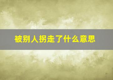 被别人拐走了什么意思