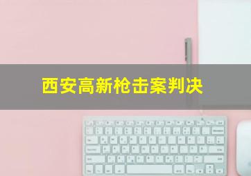 西安高新枪击案判决