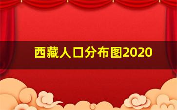 西藏人口分布图2020