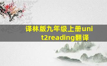 译林版九年级上册unit2reading翻译