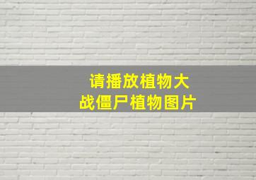 请播放植物大战僵尸植物图片