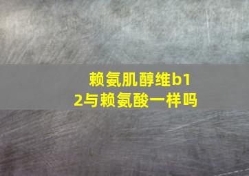 赖氨肌醇维b12与赖氨酸一样吗