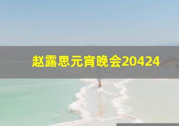 赵露思元宵晚会20424