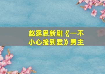 赵露思新剧《一不小心捡到爱》男主