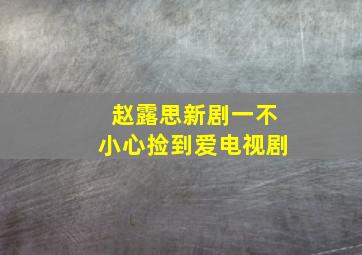 赵露思新剧一不小心捡到爱电视剧