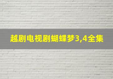 越剧电视剧蝴蝶梦3,4全集