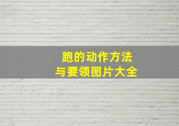 跑的动作方法与要领图片大全