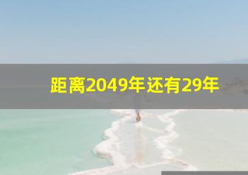 距离2049年还有29年