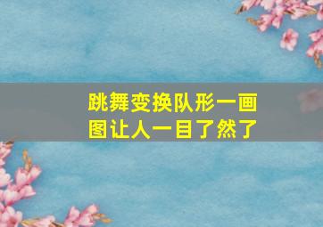 跳舞变换队形一画图让人一目了然了