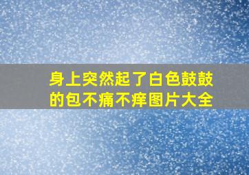 身上突然起了白色鼓鼓的包不痛不痒图片大全