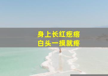 身上长红疙瘩白头一摸就疼