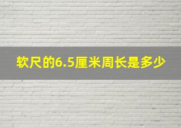 软尺的6.5厘米周长是多少