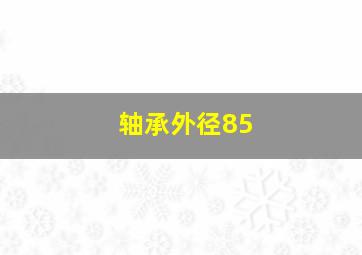 轴承外径85