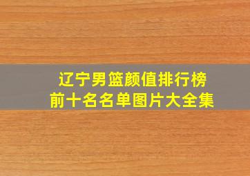 辽宁男篮颜值排行榜前十名名单图片大全集