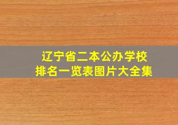 辽宁省二本公办学校排名一览表图片大全集