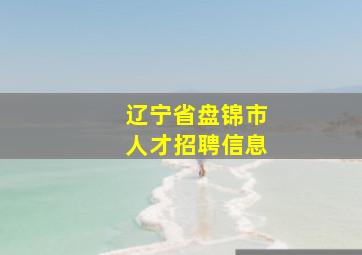 辽宁省盘锦市人才招聘信息