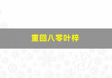 重回八零叶梓