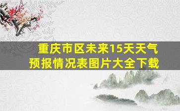 重庆市区未来15天天气预报情况表图片大全下载