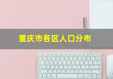 重庆市各区人口分布