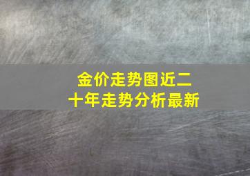 金价走势图近二十年走势分析最新