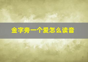 金字旁一个爱怎么读音